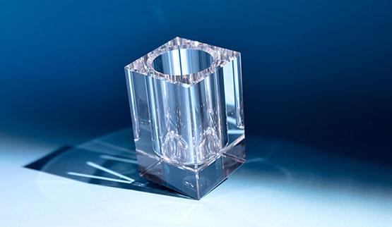 Porte stylo en verre