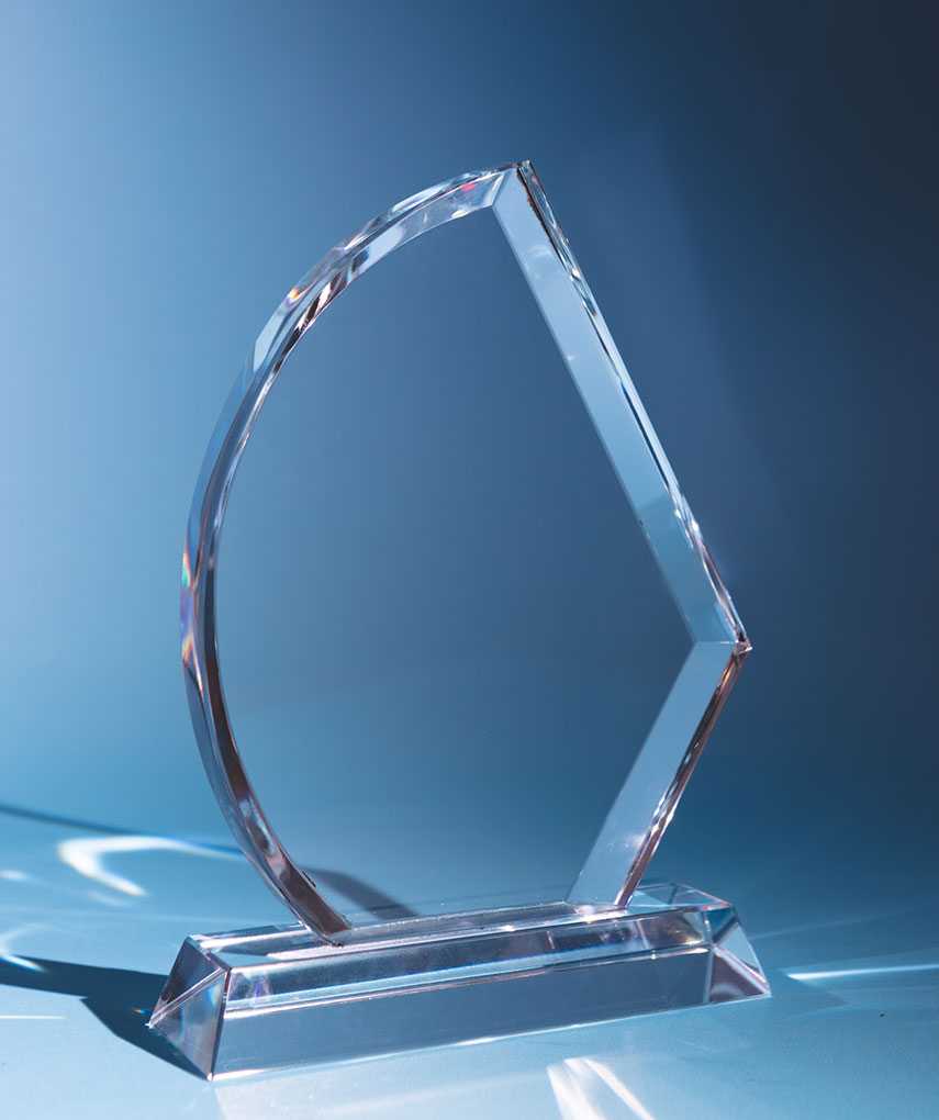 Trophée en verre 3D